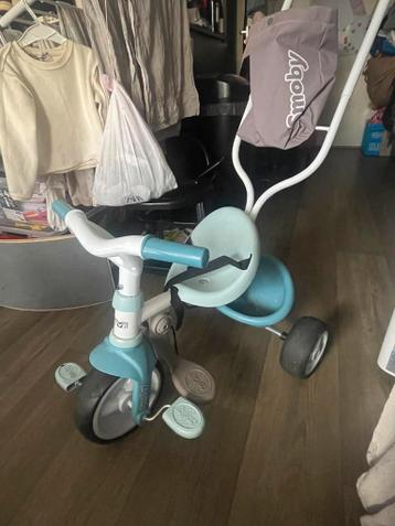 Smoby Driewieler met duwstang