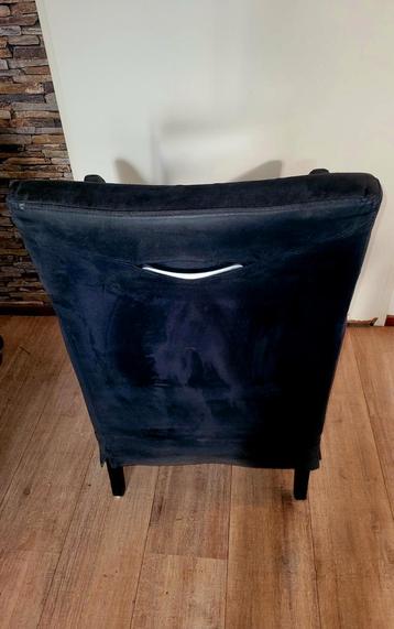 4 of 6 eetkamer stoelen donkerblauw