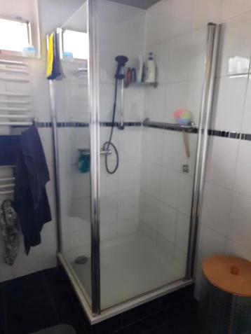 Douche cabine hardglas en chroom
