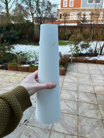 3 melkglazen lampenkappen