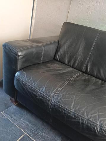 2,5-zits leren bank - gratis ophalen