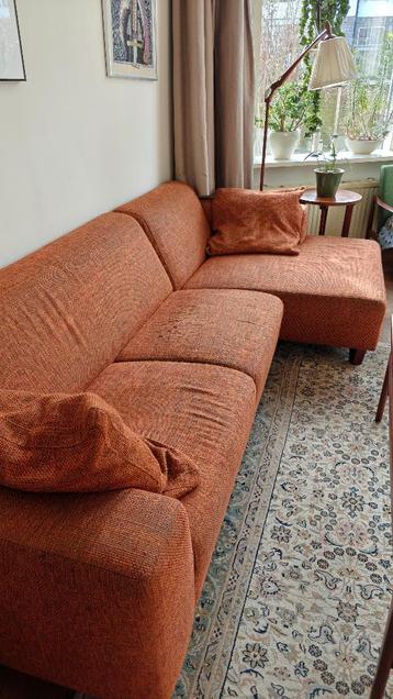 zitbank 3 zits Terra/ oranje GRATIS AF TE HALEN