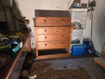 Massief Grenen Ladenkast/commode gratis op te halen