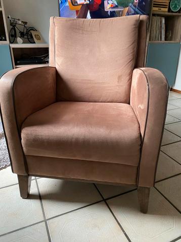 Comfortabele fauteuil met zachte stof