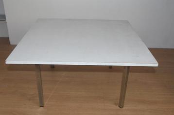 Gratis salontafel lage tafel wit met metalen poten