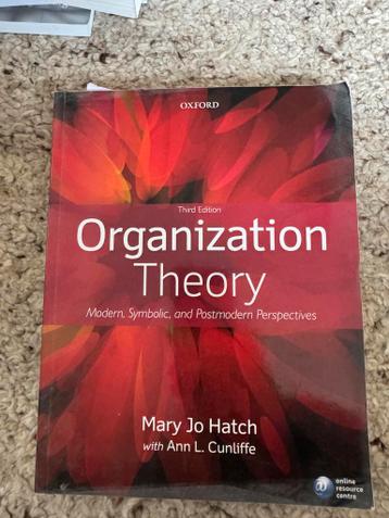 Organization Theory - Mary Jo Hatch