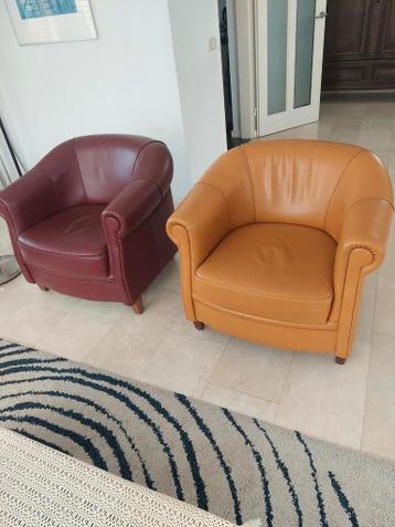 Leren fauteuils