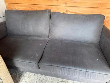 3-zitsbank met vlekken - kan schoongemaakt worden