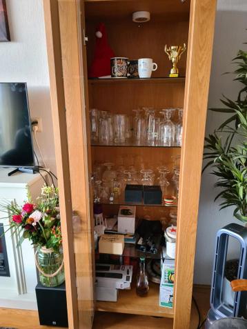 Gratis Licht Eiken Kast - 195x70x48 cm