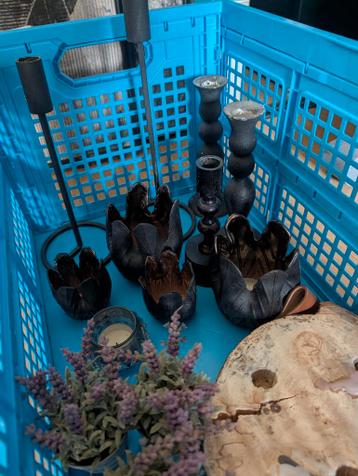 Diverse woonaccessoires, kaarsenhouders
