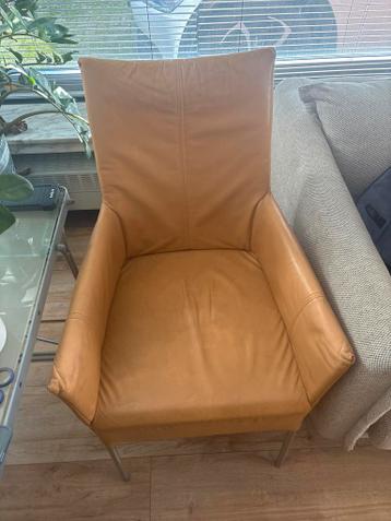 Leren eetkamerstoel in goede staat 8 x