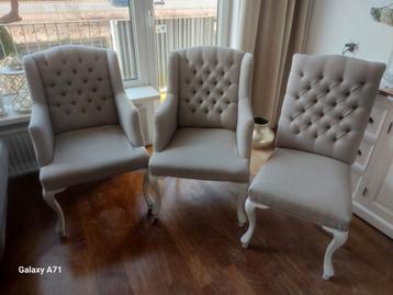3x Antiek stoelen