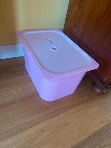 Roze ikea trofast kast opberg bak