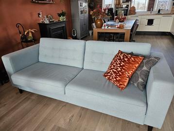 Lichtblauwe 2,5-zits bank GRATIS !- 210 cm breed