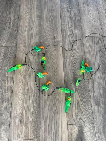 Snoer Papegaai en Palmboom Lampjes / 1 Lampje kapot