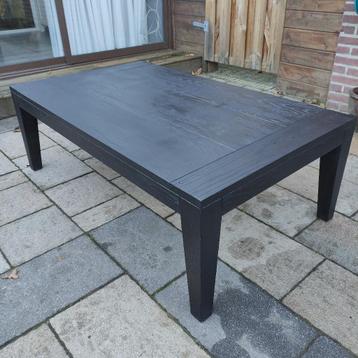 Teak salontafel zwart gratis