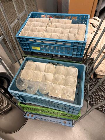 Wijn Glazen & Flutes - 7 Kratten