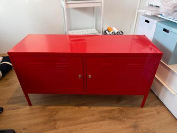 IKEA PS Metalen Kast - Rood met Slot