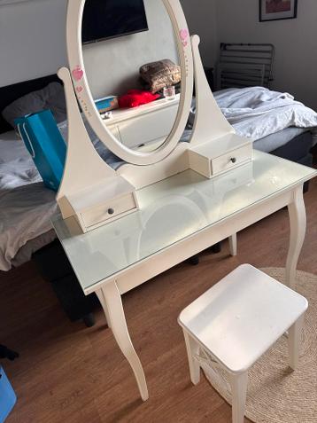Make-up tafel voor meisjes met spiegel