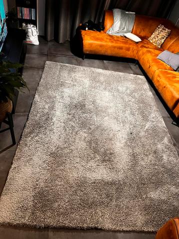 Mint groene hoog polig vloerkleed