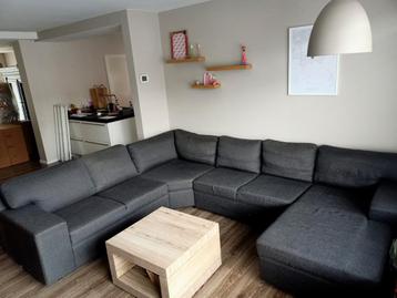 GRATIS OPHALEN !!! Ruime grijze hoekbank