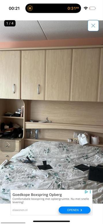 GRATIS Bed met opbouw 160x200 (excl. lattenbodem)