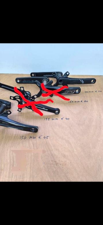 Bmx Crank set diverse lengtes