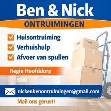 Huisontruiming & afvoer van spullen – Regio Hoofddorp