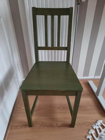 Houten IKEA stoeltje - groen - Moet nu weg