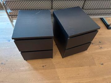 2 IKEA Malm nachtkastjes