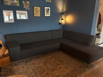 Donkergrijze hoekbank Montel