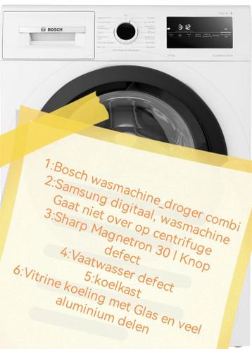 Partij defecte keukenapparaten - Handige Harry project