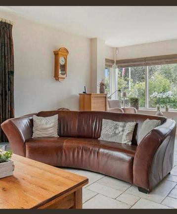 Gratis Leren Halfronde Bank - Gratis Af te Halen