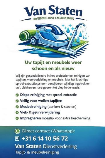 Bank , bankstel 2 of 3 zits  reinigen Rotterdam eo