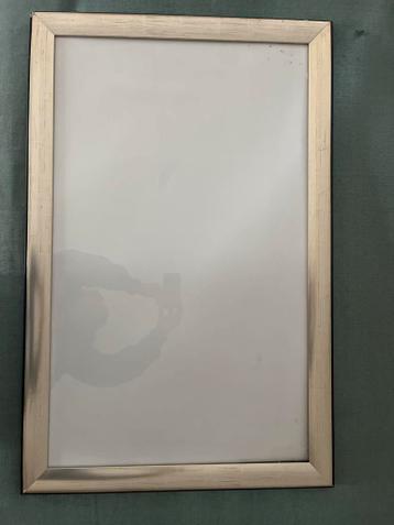 Houten posterlijst zilver 100x65