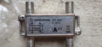 Hirschman splitter, coaxkabel en wcd decoder