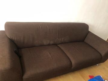 Stoffen bruine bank
