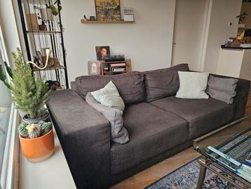 Grijs/zwarte bank, gebruikt