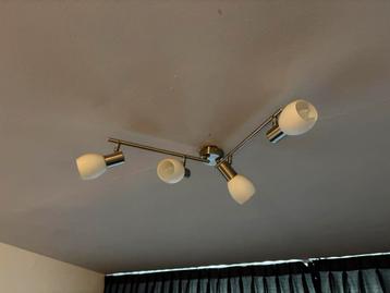 Plafondlamp, 4 spotjes verstelbaar