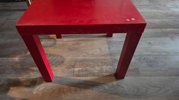 Ikea LACK tafel - Rood -gratis
