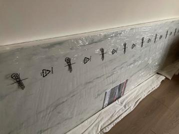 Aanrechtblad wit marmer 280x64x3,8cm