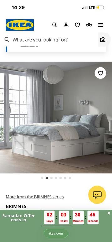 IKEA bed Brimnes 140x200