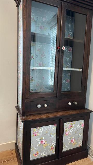 Servies/buffet kast (teakhout) (gratis af te halen)