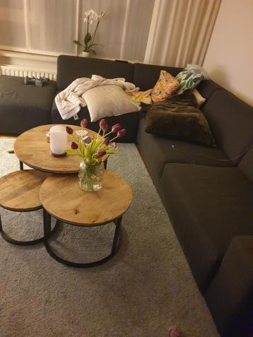 Hoekbank gebruikt bruin