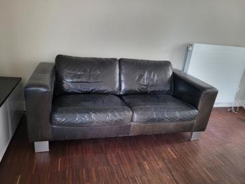 Topform leren bank - 190x90 cm