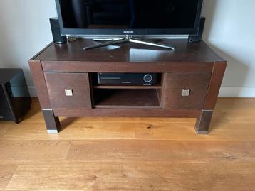 Tv meubel met 2 laden dokerbruin