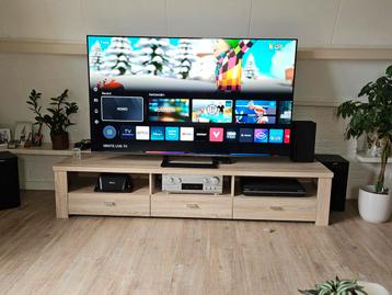 Tv meubel wit eiken fineer eventueel met salontafel