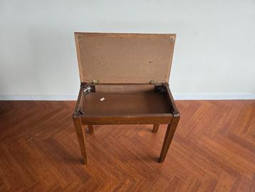 Vintage Piano Kruk met Opbergruimte