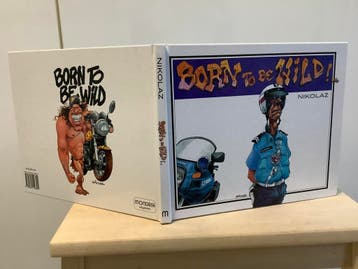 Boek Motorfan fun Born te be wild comic karikatuur humor