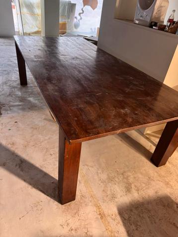 Houten tafel gratis! Groot!
